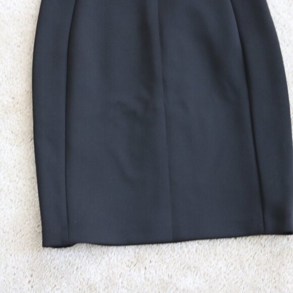 Black Sleeveless Dress with Pink Floral Embroidery - Picture 2 of 5